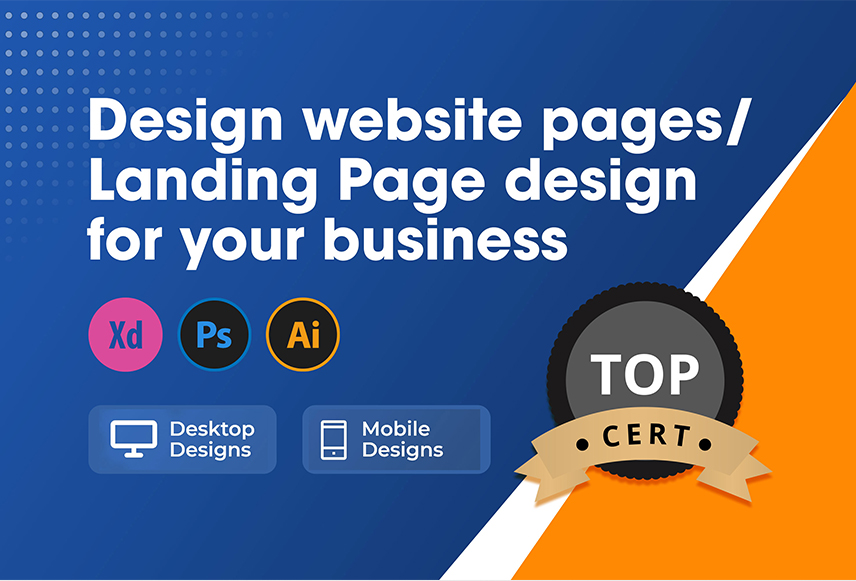 Design website homepage / landing page design PSD
