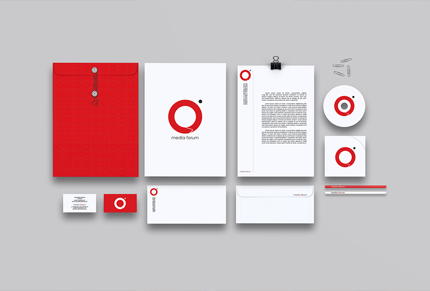 Design complete stationery: business card, letterhead, envelope