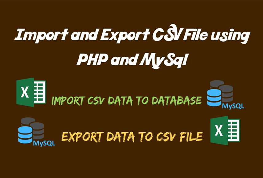 Import data from excel or csv into MYSQL Database